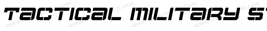 Tactical military style字体转换